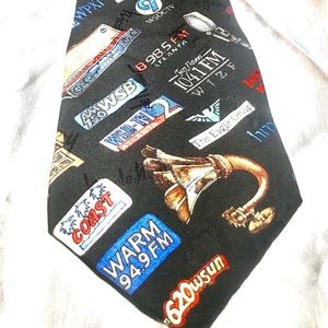 ❤️ Star wars 1995  Black Blue Green Red White Radio Station Party Necktie